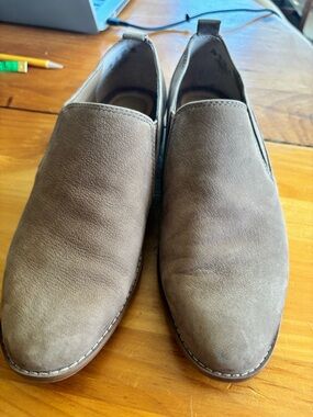 Franco Sarto Harnett loafers tan leather slip on- size 6.5M -GUC